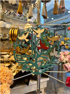 Feyza Design Turkuaz Hayat Ağacı Nazarlık Dekoratif, Huzur ve Şıklık Sunar