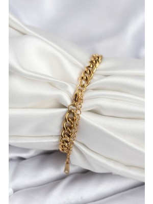 316L Çelik Gold Renk Yazı Yazmaya Uygun Kadın Bileklik