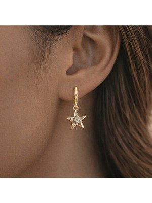 Heppii Charmlı Yıldız Sallantılı Halka Küpe