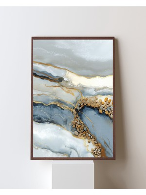 Fuart.Co Mermer Izleri Dijital Baskı Poster (Çerçevesiz) BOFU