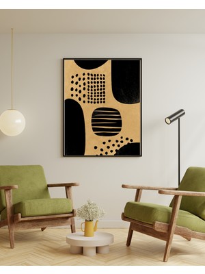 Fuart.Co Siyah ve Bronz Dijital Baskı Poster (Çerçevesiz) BOFU