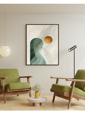 Fuart.Co Yeşil ve Sarı Dijital Baskı Poster (Çerçevesiz) BOFU