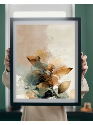 Fuart.Co Altın Yapraklar Dijital Baskı Poster Dijital Baskı Poster (Çerçevesiz) BOFU