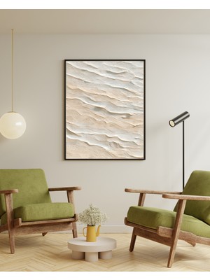 Fuart.Co Çöl Çizgileri Dijital Baskı Poster (Çerçevesiz) BOFU