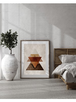Fuart.Co Üçgenler Dijital Baskı Poster (Çerçevesiz) BOFU