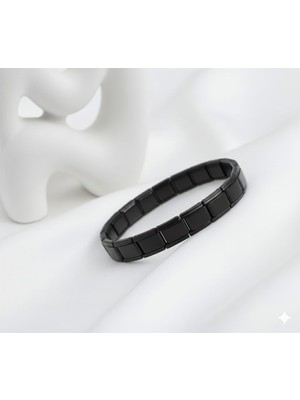 Siyah Nomınatıon Erkek Çelik Bileklik