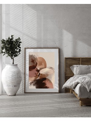 Fuart.Co Gül Renk Boya Temalı Dijital Baskı Poster (Çerçevesiz) BOFU