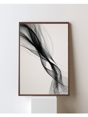 Fuart.Co Mürekkep Uçuşu Dijital Baskı Poster (Çerçevesiz) BOFU