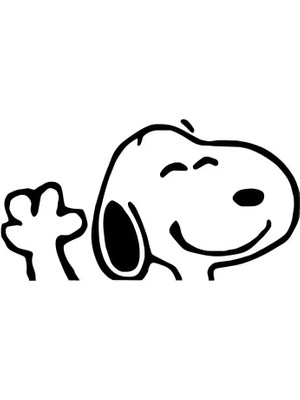 AK-SA-STR El Sallayan Snoopy Sticker 30 x 15 cm