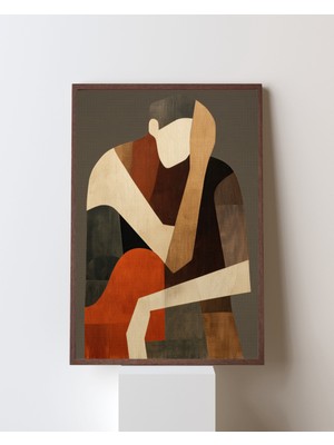 Fuart.Co Düşünen Insan Dijital Baskı Poster (Çerçevesiz)