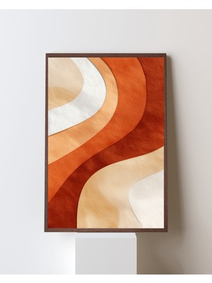 Fuart.Co Sarı Turuncu Dijital Baskı Poster (Çerçevesiz) BOFU