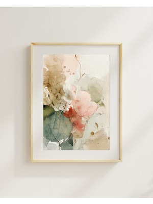 Fuart.Co Ebru Sanatı Dijital Baskı Poster (Çerçevesiz) BOFU