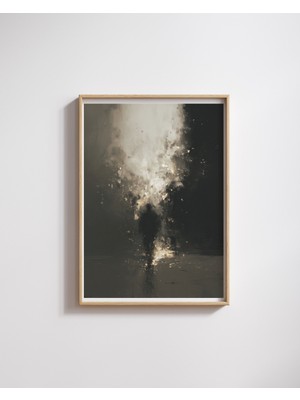 Fuart.Co Karanlık Adam Dijital Baskı Poster (Çerçevesiz) BOFU