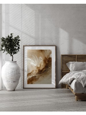 Fuart.Co Kahvenin Tonları Dijital Baskı Poster (Çerçevesiz) BOFU