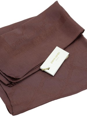 Pierre Cardin Lyocell Monogram Eşarp - 1080900-931 - Kahve