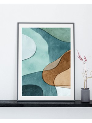 Fuart.Co Doğanın Katmanları Dijital Baskı Poster (Çerçevesiz) BOFU