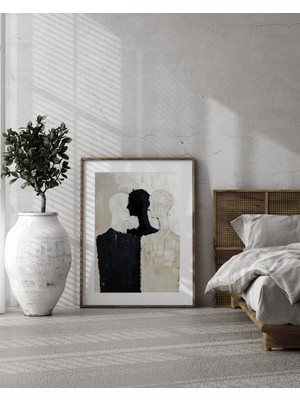 Fuart.Co Üç Insanlı Dijital Baskı Poster (Çerçevesiz) BOFU