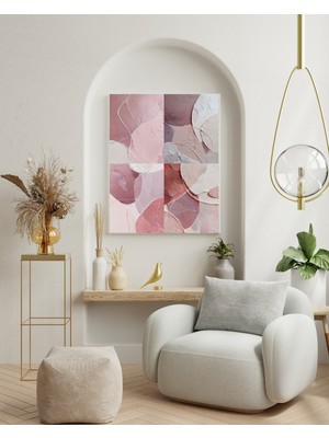 Fuart.Co Pembe Dokular Dijital Baskı Poster (Çerçevesiz) BOFU