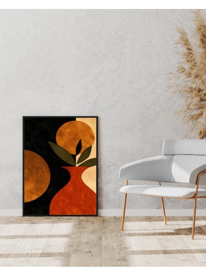 Fuart.Co Retro Vazo Dijital Baskı Poster (Çerçevesiz) BOFU