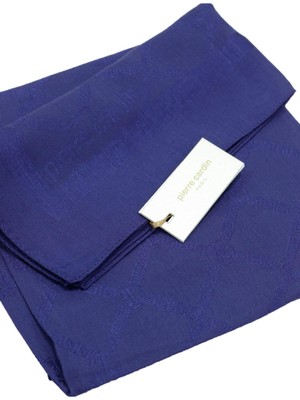Pierre Cardin Lyocell Monogram Eşarp - 1080900-921 - Lacivert