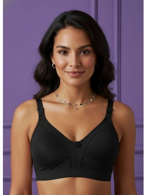 Ebru Geniş Lastikli Penye Balensiz Sütyen