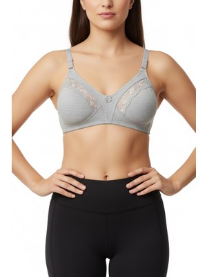 Ebru Toparlayıcı Penye Ara Dantelli Sütyen