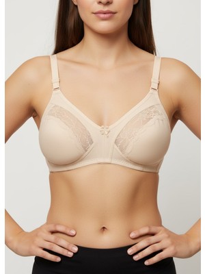 Ebru Toparlayıcı Penye Ara Dantelli Sütyen