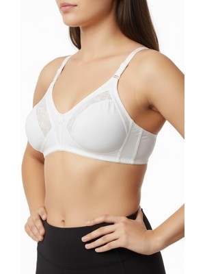 Ebru Toparlayıcı Penye Ara Dantelli Sütyen