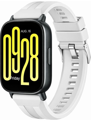 MMP Shop Xiaomi Redmi Watch 5 Active / Watch 5 Lite Uyumlu Metal Tokalı Spor Silikon Kordon