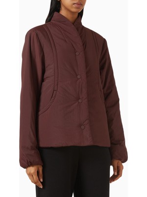 Varley Tilley Hafif Dolgulu Ceket, Şık Kahverengi Günlük Dış Giyim