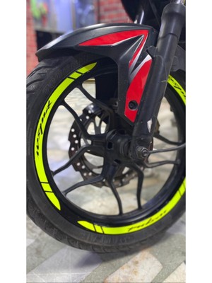 AK-SA-STR Yeni Özel  Motosiklet Jant Şeridi Pulsar Sarı Sağ-Sol/ön-Arka