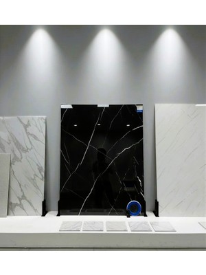 Mermer Desenli Pvc Duvar Paneli – Black