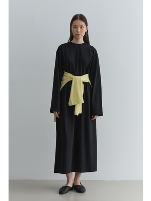 Fahhar Sweat Elbise Siyah