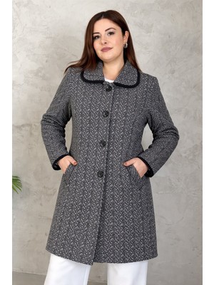 Modaplaza Kadın Desenli Uzun Triko Hırka