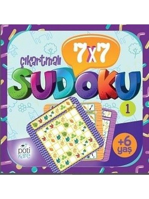 Pötikare Yayınları 7 x 7 Sudoku - 1 (Çıkartmalı)