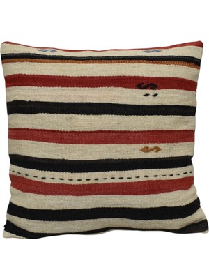 Kilim Antik El Dokuma Dekoratif Kilim Kırlent Yastık Kılıfı 1421 - Yeni - Çok Renkli