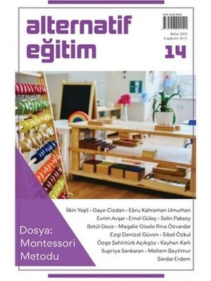 Yeni İnsan Yayınevi Alternatif Eğitim Dergisi 14.sayı Montessori Metodu