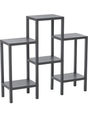 Ayder Timya 6 RAFLI - GRİ MODÜLER ÜNİTE PLASTİK 108x100x29 cm (Timya/Go1395)  199104