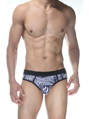 Hafif Giyim Erkek Çok Renkli Fantezi Seksi Zebra Desenli Jockstrap HF102116