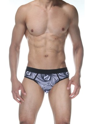 Hafif Giyim Erkek Çok Renkli Fantezi Seksi Zebra Desenli Jockstrap DM102129HF