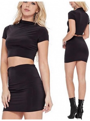 Hafif Giyim Fantezi Seksi Etek Büstiyer Takımı TP101499HF