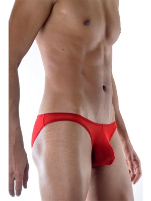 Hafif Giyim Erkek Kırmızı Fantezi Seksi Transparan Slip DM111890HF