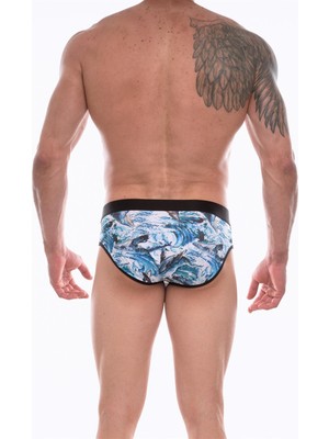 Hafif Giyim Erkek Çok Renkli Fantezi Seksi Desenli Slip DM072221HF