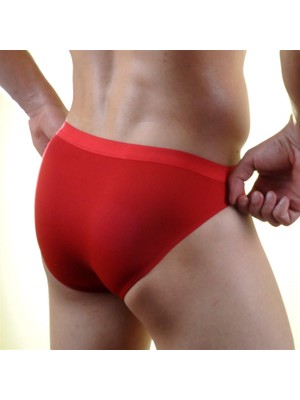 Hafif Giyim Erkek Kırmızı Fantezi Seksi Çapraz Bağlamalı Slip DM071037HF