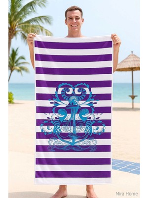 Mira Home Seadream Tropikal Desenli Plaj Havlusu 70X140 cm Çapa