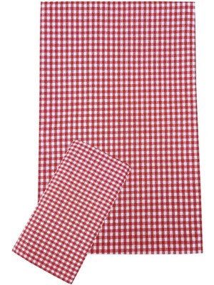 Mira Home Zefir Desen Sofra Bezi Masa Örtüsü 170 x 170 cm Kırmızı