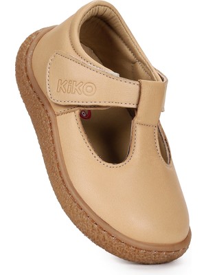 Kiko Kids  Lija %100 Deri Günlük Kız Bebek Babet Ayakkabı