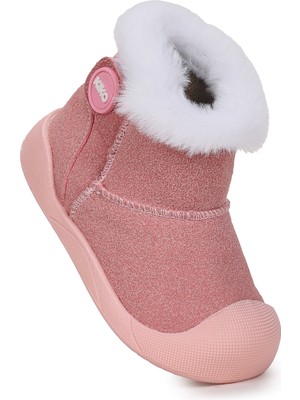 Kiko Kids  Liplan Cırtlı Termo Taban Kız Bebek Bot Ayakkabı