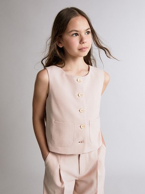 Lc Waikiki Yeni Sezon Kız Çocuk Klasik Yelek