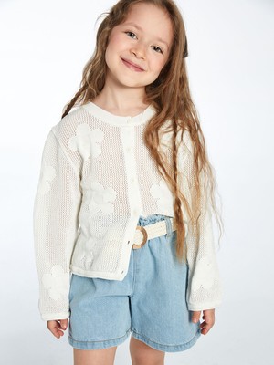 Lc Waikiki Yeni Sezon Bisiklet Yaka Kız Bebek Triko Hırka